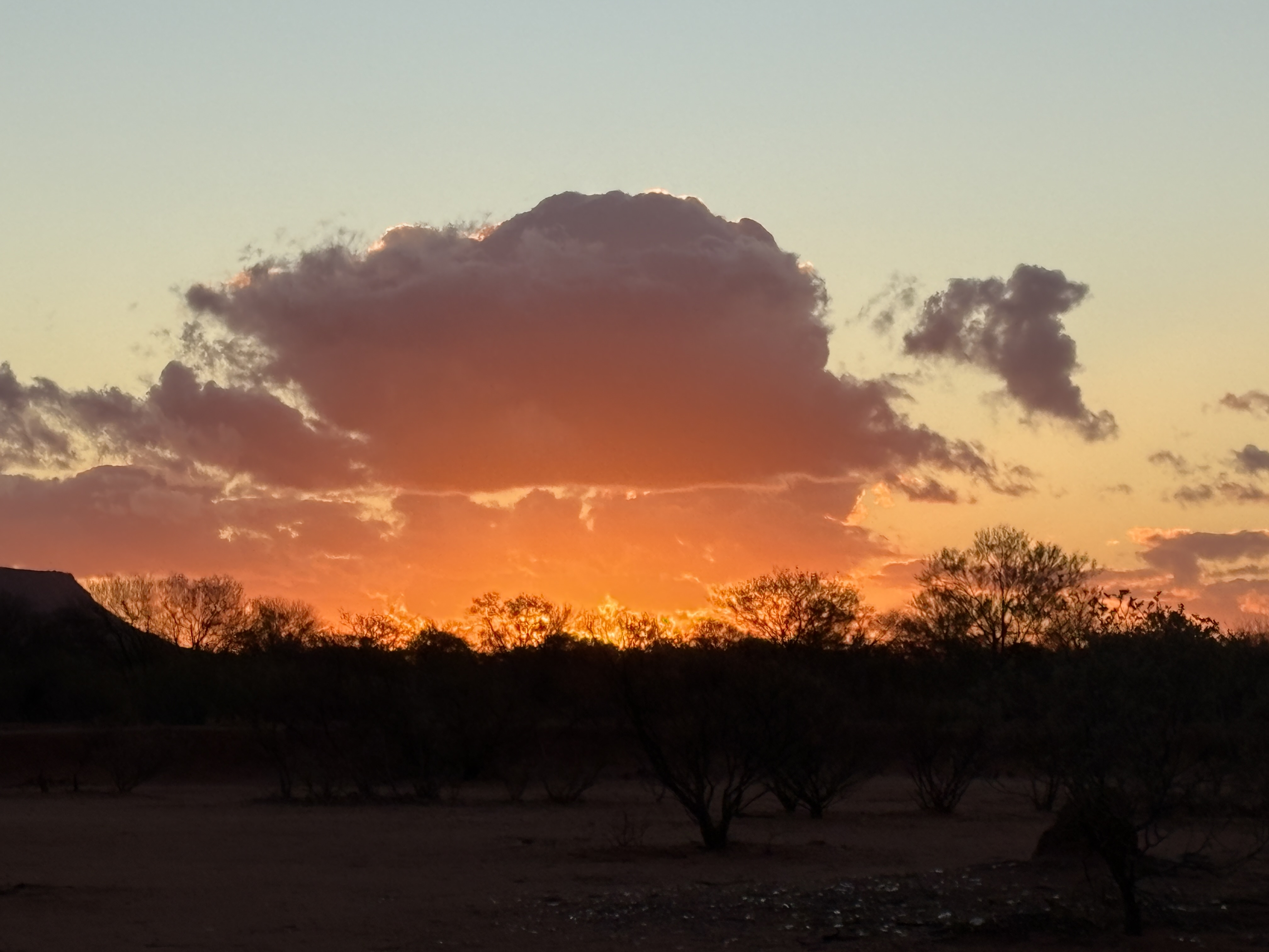 Vibrant sunset over the Western Australian outback that inspired PeakRunner